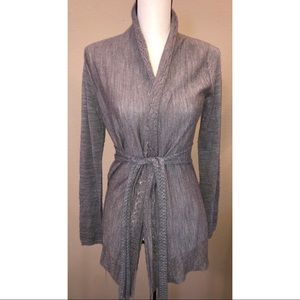 Knitted and Knotted Cardigan Wrap S